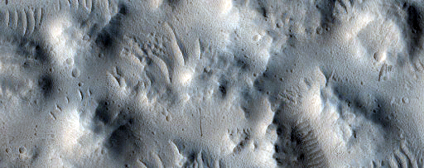 Crater Floor Deposit and Valley
