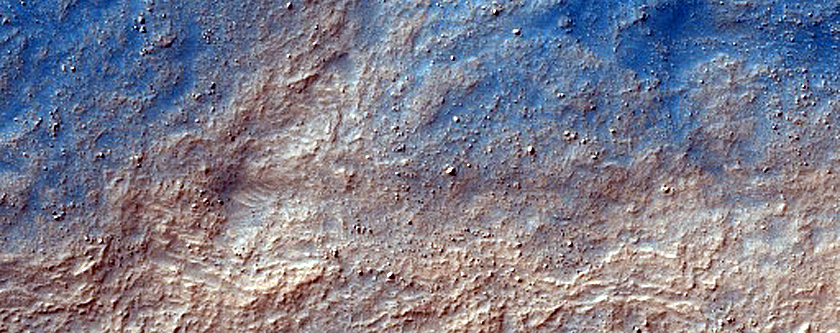 Layers in Crater in Hellas Planitia