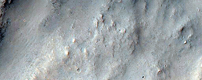 Terra Sirenum Crater Ejecta Boundary