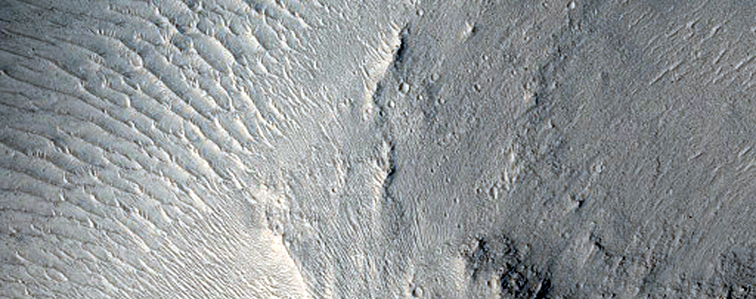 Channel in Hill near Athabasca Valles
