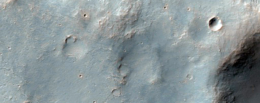 Channel near Kasimov Crater