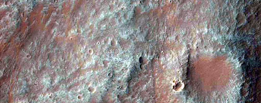 Landslide in Tithonium Chasma