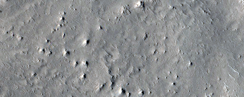 Ejecta Flow Layer From Fresh Large Crater