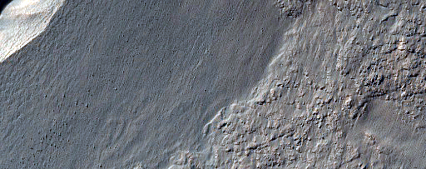 Gully in Crater near Hale Crater