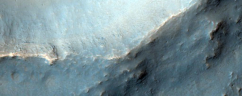 Crater Ejecta with Possible Layering