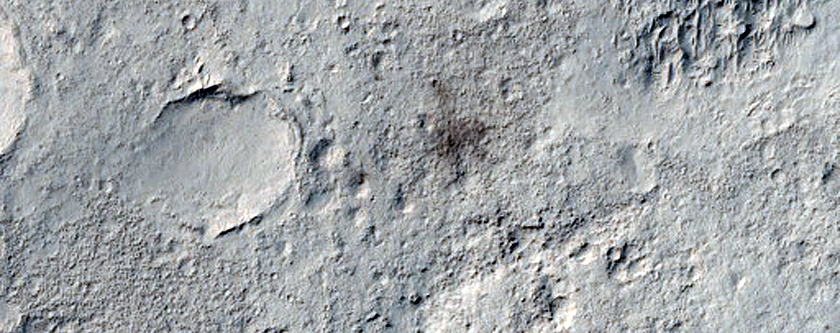 Candidate Recent Impact Site in Schiaparelli Crater