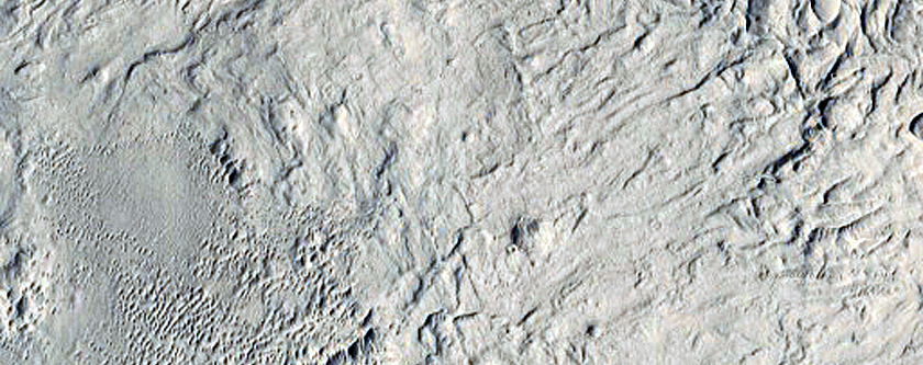 Crater with Possible Dune Strata