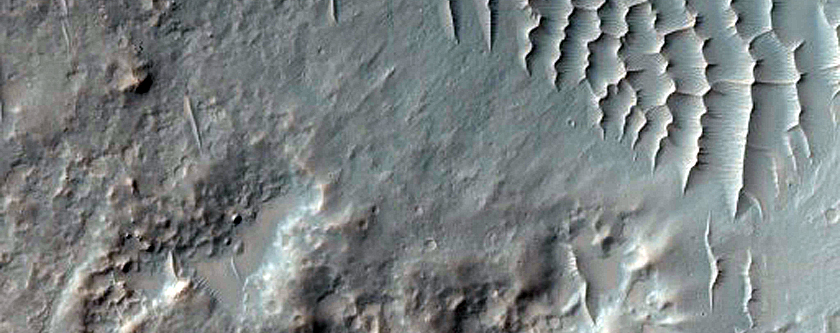 Monitor Slopes of Rayed 6-Kilometer Diameter Crater