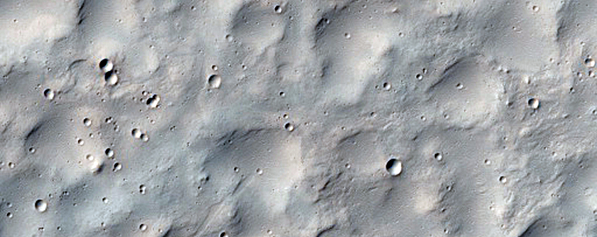 Pits on Crater Floor in Promethei Terra