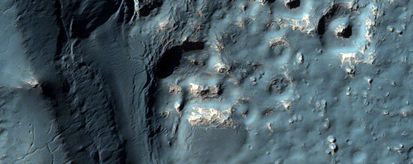 Crater Erosion Southeast of Coracis Fossae