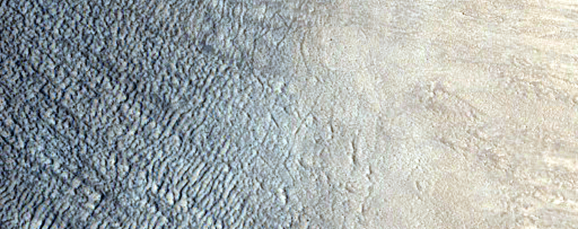Gullied or Mantled Crater Slopes