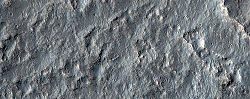 Crater Fill Unit with Large Pit Chains and Linear Ridges