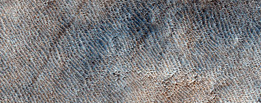 Layered Deposit in Hellas Planitia