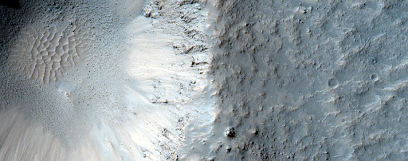 Fresh Crater Less than 1 Kilometer Diameter in Chaos Terrain