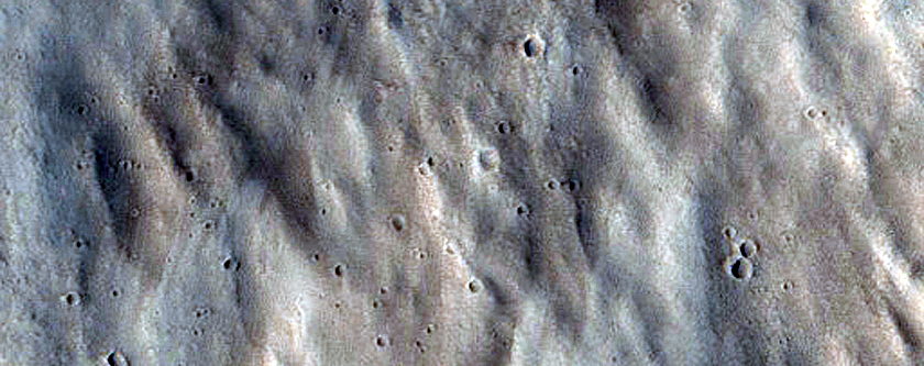Channels in Northern Mid-Latitude Crater