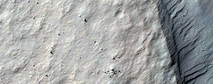 Layers in Depression in Northeastern Hellas Planitia