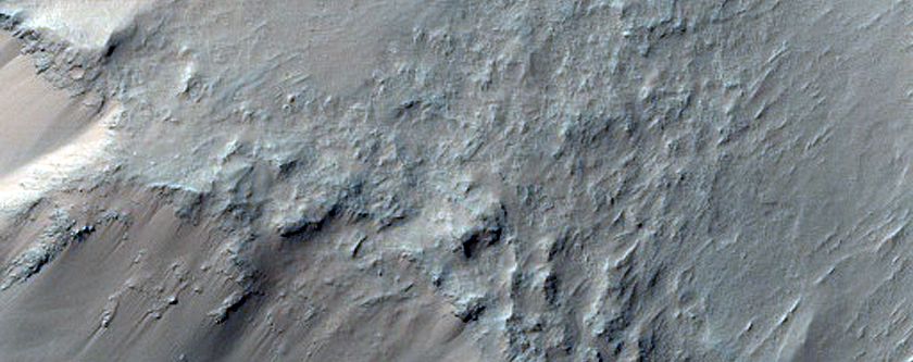 Topography of Steep Slopes in Eos Chasma