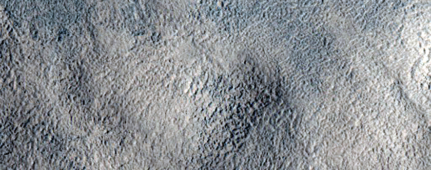 Channel and Fan on Eroded Crater Wall