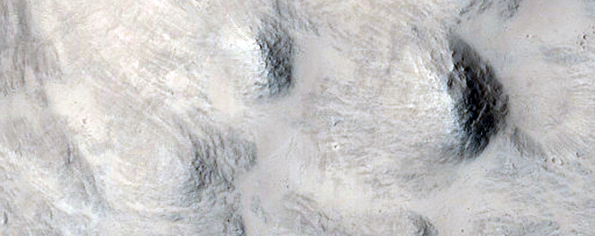 Reimage Crater to Monitor Mass Wasting