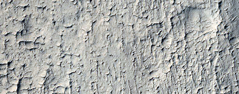 Terrain in Tharsis Region