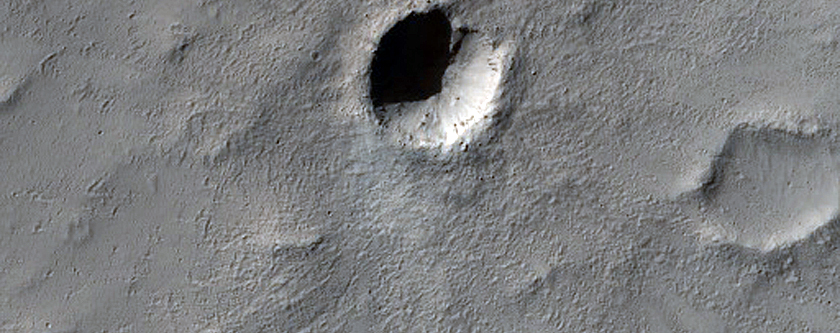 Small Very Fresh Impact Crater
