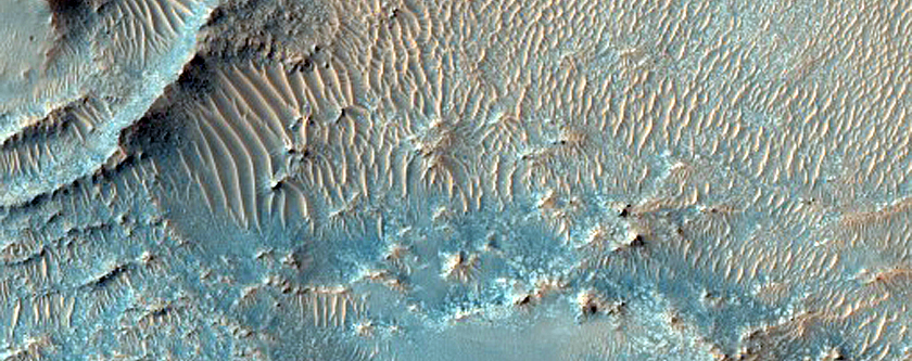 Mounds in Southern Jezero Crater