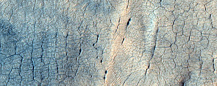 Utopia Planitia Scalloped Terrain