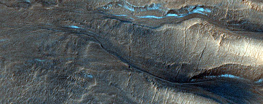 Monitor Slopes in Hellas Planitia