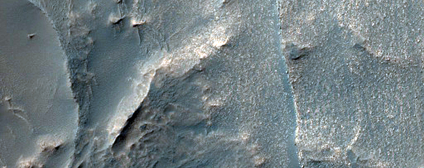 Exposed Cliff of Stratified Deposits in Melas Chasma