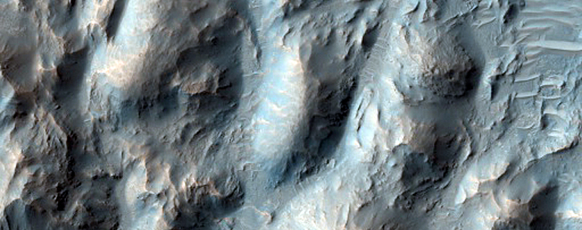 Impact Crater with Central Peak in Arabia Terra