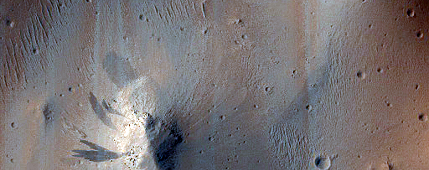 Terrain Northeast of Olympus Mons