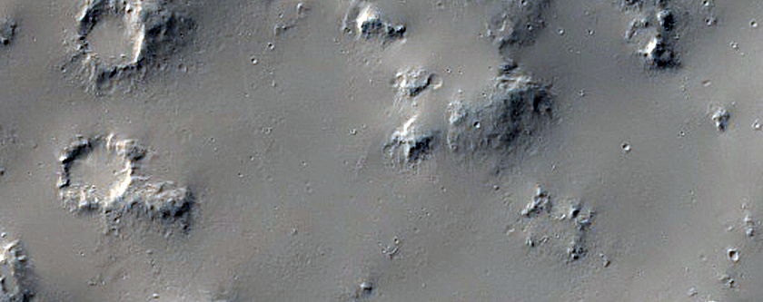 Branching Channel Southwest of Nicholson Crater