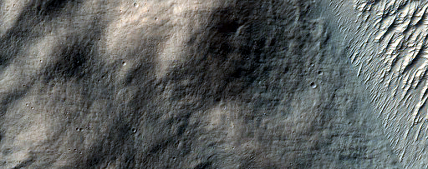 Possible Chloride-Rich Deposit adjacent to Crater Rim