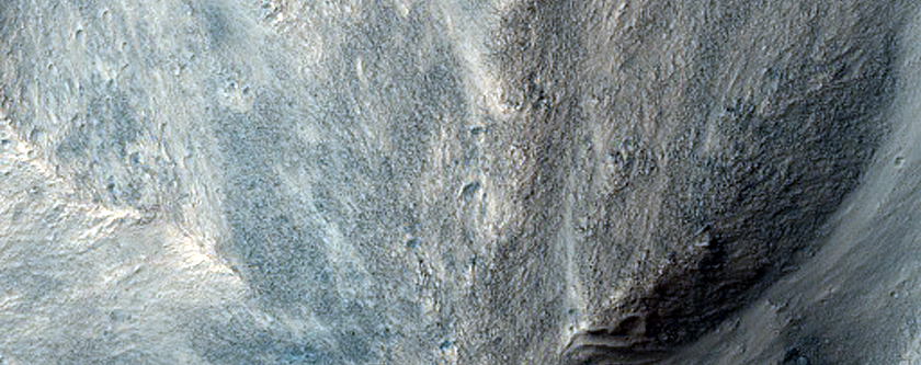 Small Channel in Wall of Orson Welles Crater