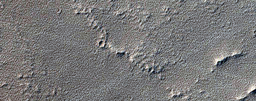 Embayed Volcanic Vent in Syria Planum