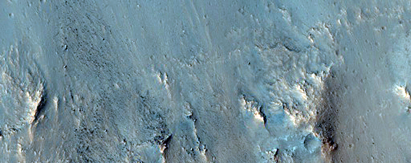 Collapse Terrain South of Orson Welles Crater