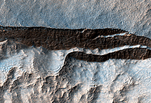 An Icy Scarp in the Southern Mid-latitudes