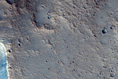 Possible Clay-Bearing Layers in Crater Wall near Shalbatana Vallis
