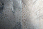 Impact Crater in Channel
