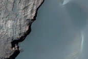 Slope and Dune Monitoring in Rabe Crater