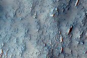 Ridges in Crater