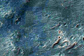 Valleys in Crater Northeast of Argyre Planitia