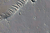 Vent and Channel East of Olympus Mons