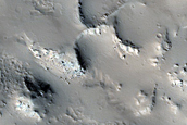 Circular Features North of Olympus Mons