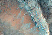 Monitor Slopes of Crater on Floor of Coprates Chasma