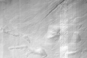 Gullies from Layers in Asimov Crater in MOC Image R1600339