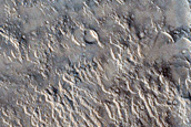 Thermophysical Contrast around Crater