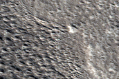 Crater in Alba Patera