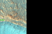 Fresh Rocky Crater in Acidalia Planitia