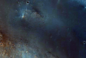 Terrace of 15-Kilometer Diameter Crater in Terra Cimmeria
